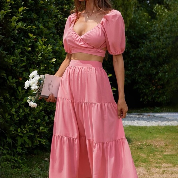 SHEIN Two Piece Pale Pink - Picture 3 of 7